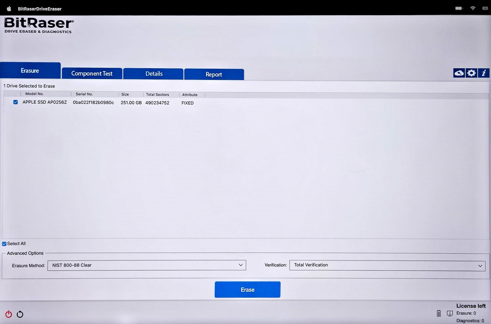 Select Options, then Click Continue