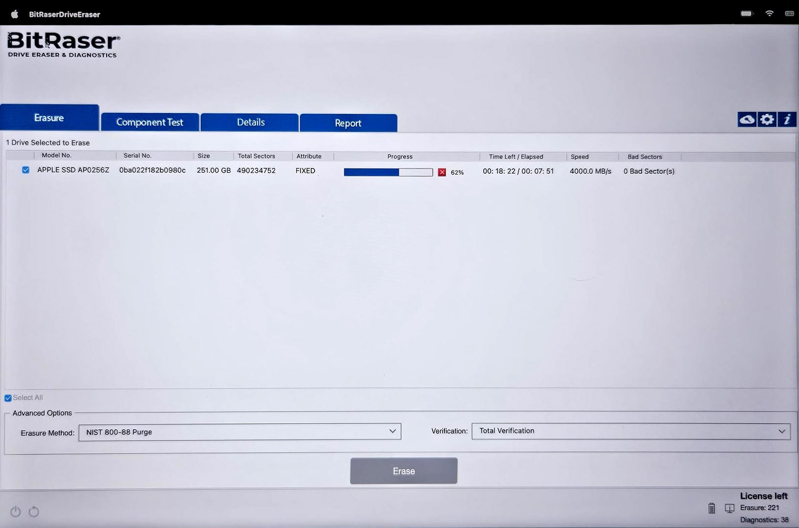 : Click Yes To Erase Mac Device