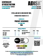 Stellar ADPA029 Certificate IEEE 2883-2022