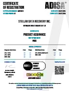 Stellar ADPA029 Certificate NIST 800-88
