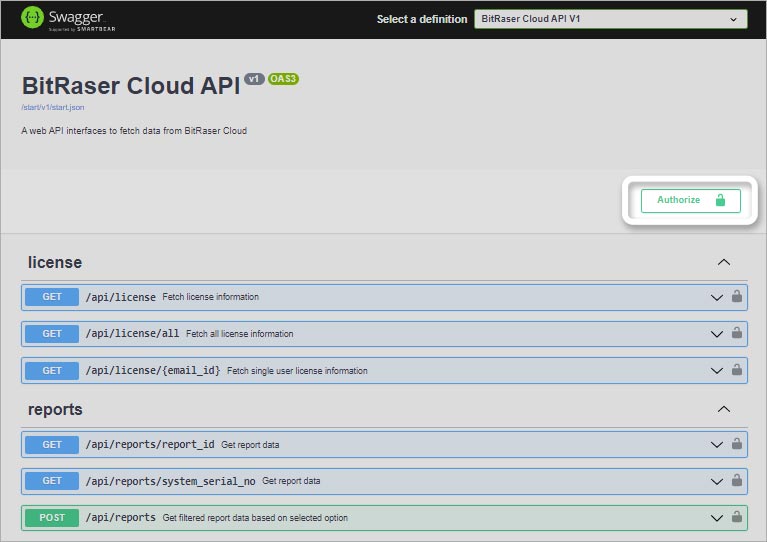 BitRaser Cloud API BitRaser Cloud API