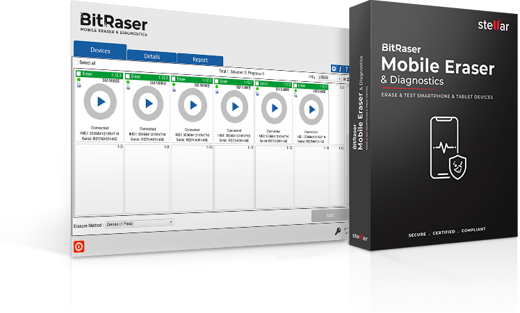 Mobiler Radiergummi und Diagnosesoftware