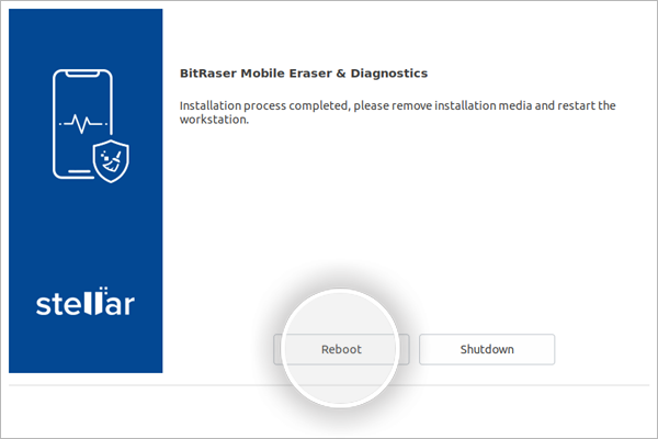 BitRaser Mobile Erasure Diagnostics installation