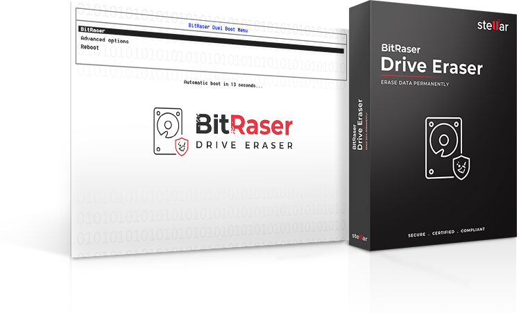 Product Box of BitRaser with UI 