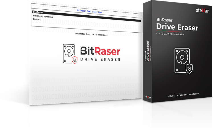 Product Box of BitRaser with UI 