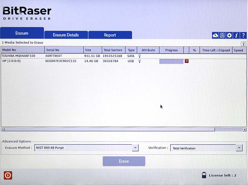 Select BitLocker Encrypted Drive