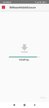 Redmi phone BitRaser-app apk installation