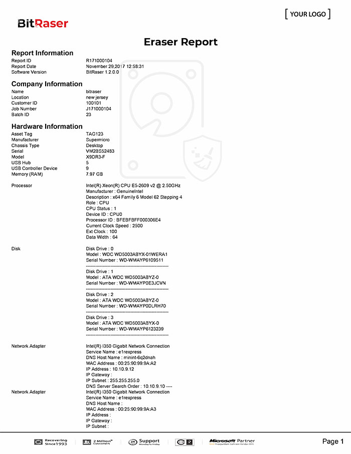 sample report