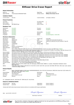 BitRaser Drive Eraser Report