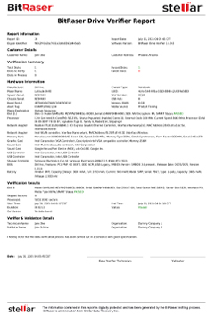 BitRaser Virtual Machine Eraser Report