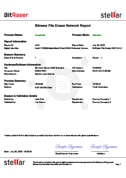 BitRaser File Eraser Network Report