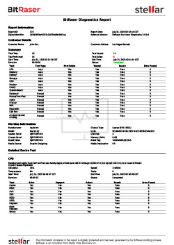 BitRaser Mac Diagnostics Certificate
