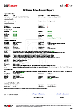 BitRaser Drive Eraser Mac Report