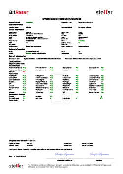 BitRaser Mobile Diagnostics iOS Report