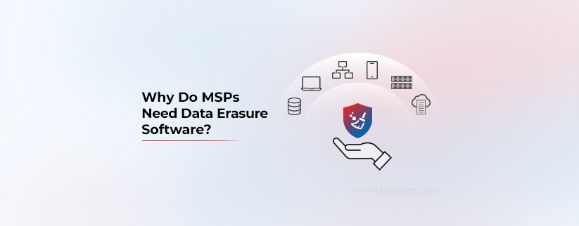 Main image of the blog featuring icons representing services offered by MSPs, with the BitRaser favicon positioned below the icons on the right. The blog title is displayed on the left.