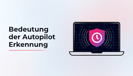 Bild mit Laptop mit Erkennungslogo und Text, der die Notwendigkeit eines Autopiloten beim Datenlöschungsprozess erklärt