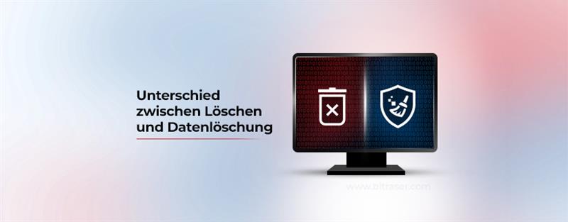 Unterschied zwischen Löschen und Datenlöschung