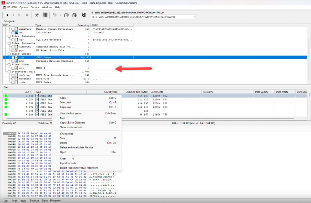 PC 3000 Data Recovered from erased SMR Drive