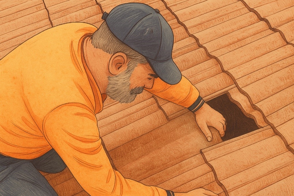 Shingles on a Roof