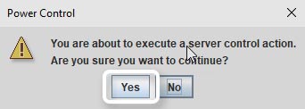 Power Control Pop-Up Click Yes