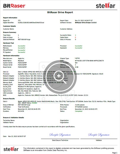 Loschen M2 Mac BitRaser Drive Eraser Report Thumbnail