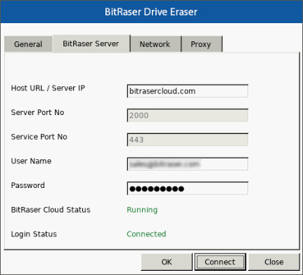 Connect the Application to BitRaser Cloud & Download Erasure Licenses