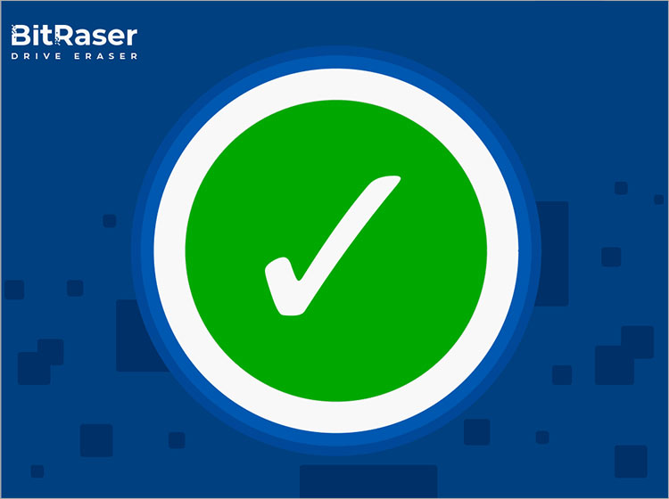 NVMe Erasure Completion Green Tick Screen